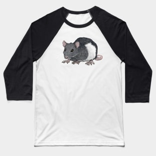 Black and white rat Baseball T-Shirt